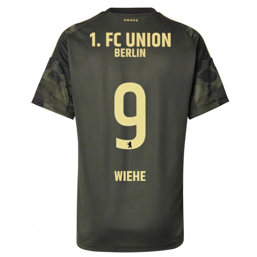 Danxen Kvinnor Jakob Wiehe #9 Mörkgrön Svart Bortatröja Matchtröjor 2025/26 Tröjor T-Tröja