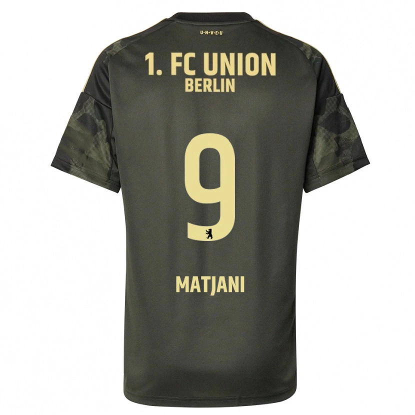 Danxen Kvinnor Francesco Matjani #9 Mörkgrön Svart Bortatröja Matchtröjor 2025/26 Tröjor T-Tröja