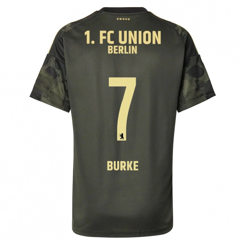 Danxen Kvinnor Oliver Burke #7 Mörkgrön Svart Bortatröja Matchtröjor 2025/26 Tröjor T-Tröja
