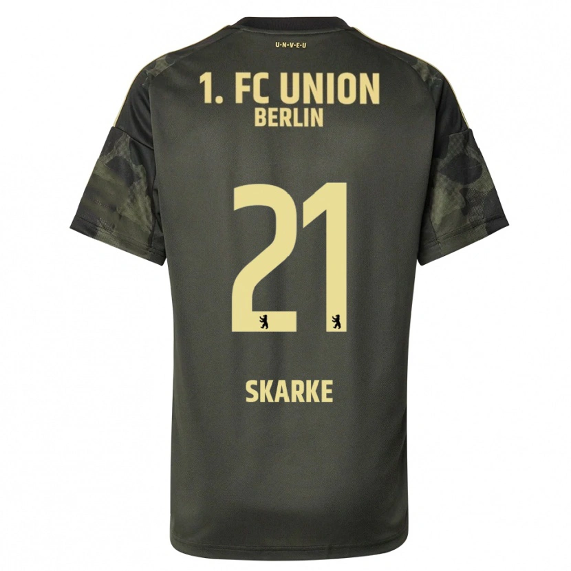 Danxen Kvinnor Tim Skarke #21 Mörkgrön Svart Bortatröja Matchtröjor 2025/26 Tröjor T-Tröja