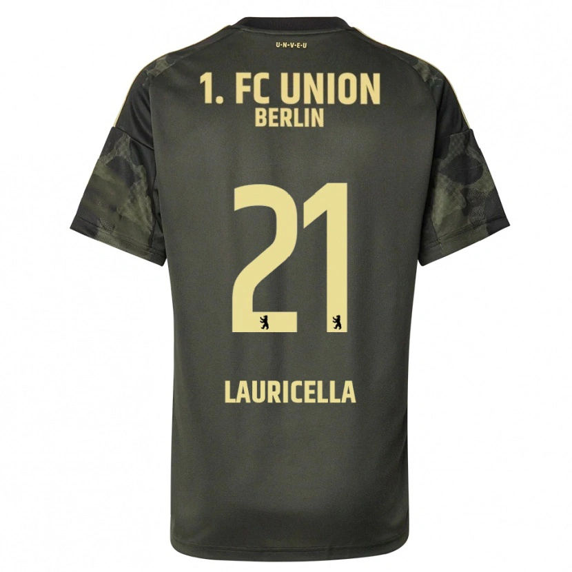 Danxen Kvinnor Guiseppe Lauricella #21 Mörkgrön Svart Bortatröja Matchtröjor 2025/26 Tröjor T-Tröja