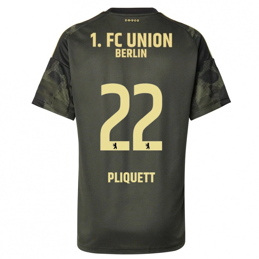 Danxen Kvinnor Bruno Pliquett #22 Mörkgrön Svart Bortatröja Matchtröjor 2025/26 Tröjor T-Tröja
