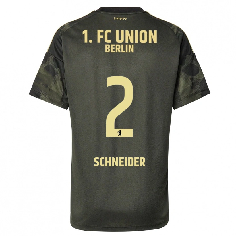 Danxen Kvinnor Tomke Schneider #2 Mörkgrön Svart Bortatröja Matchtröjor 2025/26 Tröjor T-Tröja