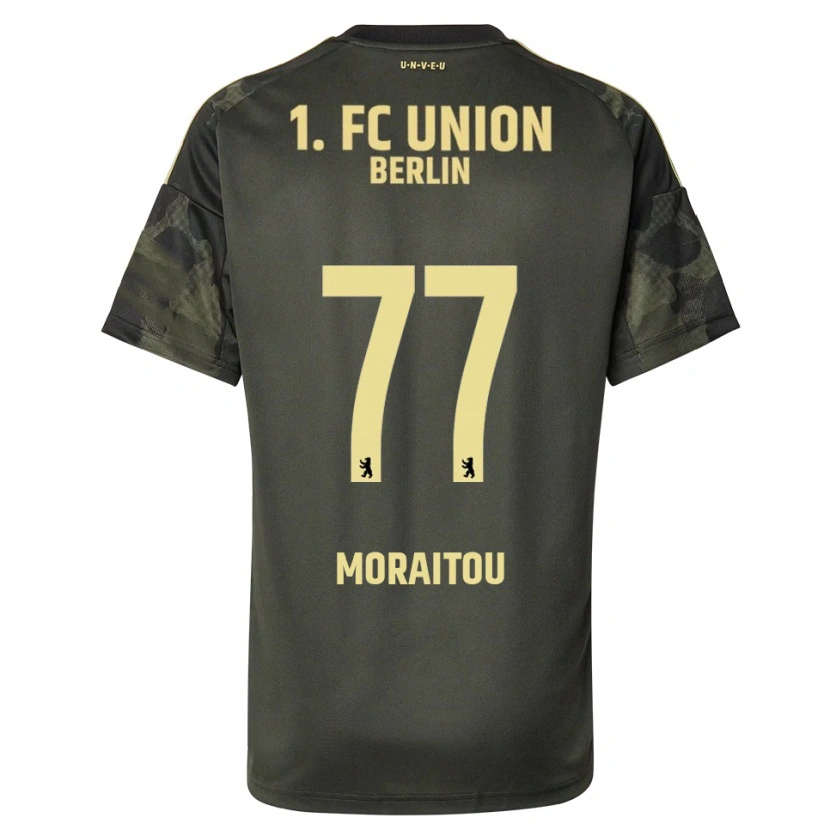Danxen Kvinnor Athanasia Moraitou #77 Mörkgrön Svart Bortatröja Matchtröjor 2025/26 Tröjor T-Tröja