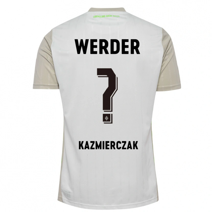 Danxen Kvinnor Daniel Kazmierczak #0 Vit Svart Bortatröja Matchtröjor 2025/26 Tröjor T-Tröja