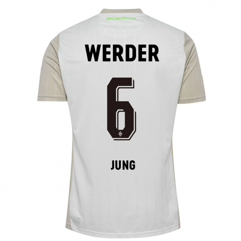 Danxen Kvinnor Seong-Hyeon Jung #6 Vit Svart Bortatröja Matchtröjor 2025/26 Tröjor T-Tröja