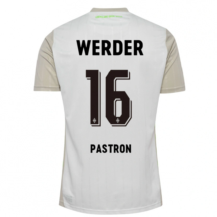 Danxen Kvinnor Alvin Pastron #16 Vit Svart Bortatröja Matchtröjor 2025/26 Tröjor T-Tröja
