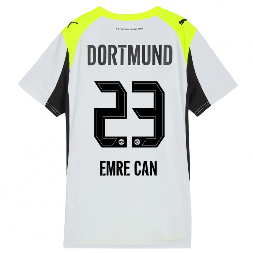 Danxen Kvinnor Emre Can #23 Fluorescerande Gul Bortatröja Matchtröjor 2025/26 Tröjor T-Tröja