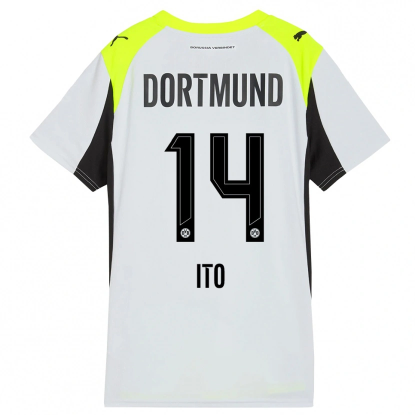 Danxen Kvinnor Sara Ito #14 Fluorescerande Gul Bortatröja Matchtröjor 2025/26 Tröjor T-Tröja