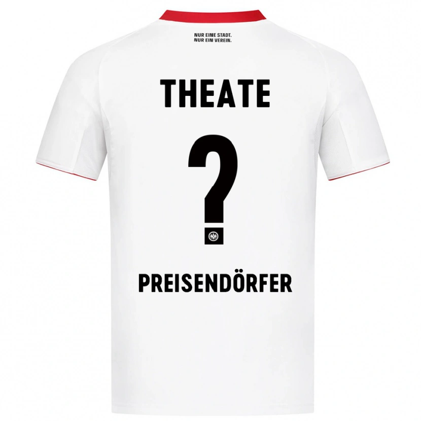 Danxen Kvinnor Constantin Preisendörfer #0 Vit Röd Bortatröja Matchtröjor 2025/26 Tröjor T-Tröja