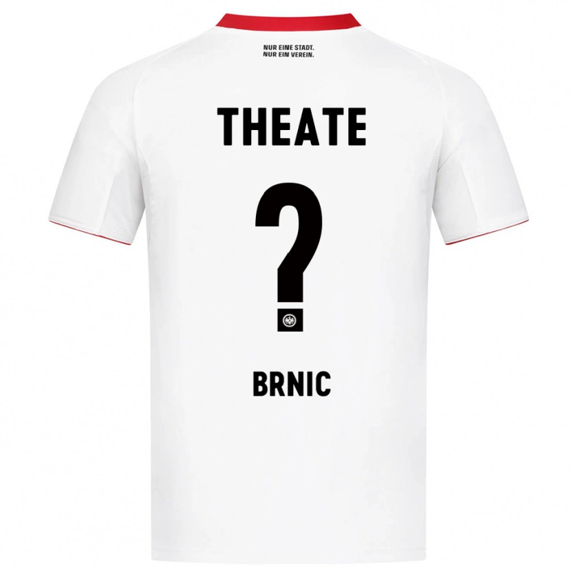 Danxen Kvinnor Luka Brnic #0 Vit Röd Bortatröja Matchtröjor 2025/26 Tröjor T-Tröja