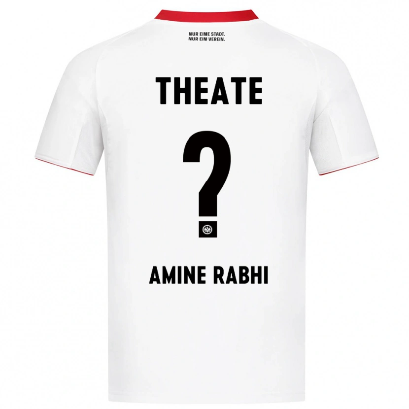 Danxen Kvinnor Mohamed Amine Rabhi #0 Vit Röd Bortatröja Matchtröjor 2025/26 Tröjor T-Tröja