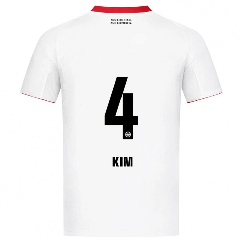 Danxen Kvinnor Yoon-Do Kim #4 Vit Röd Bortatröja Matchtröjor 2025/26 Tröjor T-Tröja