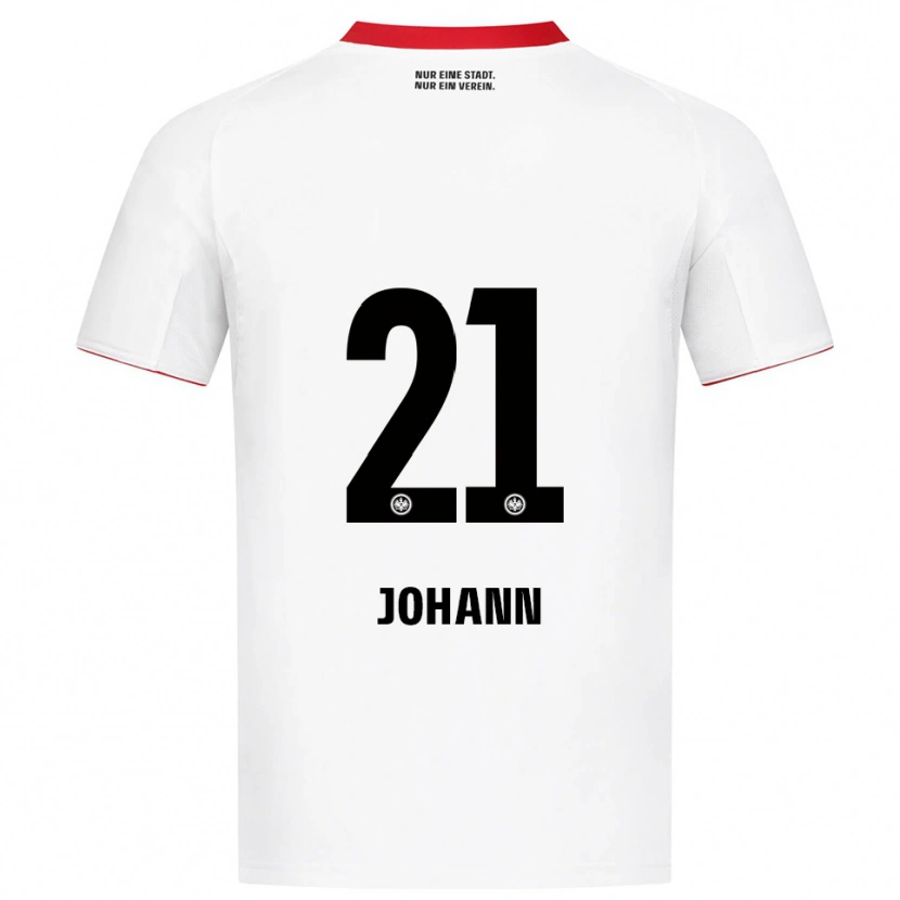 Danxen Kvinnor Hannah Johann #21 Vit Röd Bortatröja Matchtröjor 2025/26 Tröjor T-Tröja