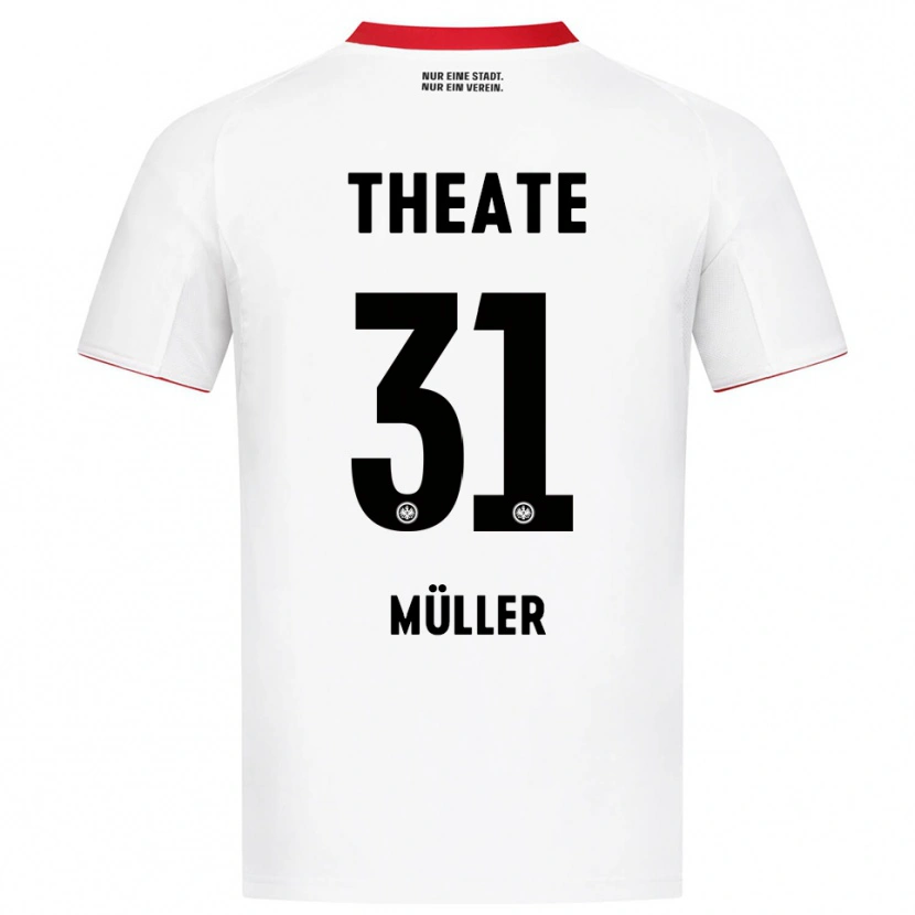 Danxen Kvinnor Laurin Müller #31 Vit Röd Bortatröja Matchtröjor 2025/26 Tröjor T-Tröja