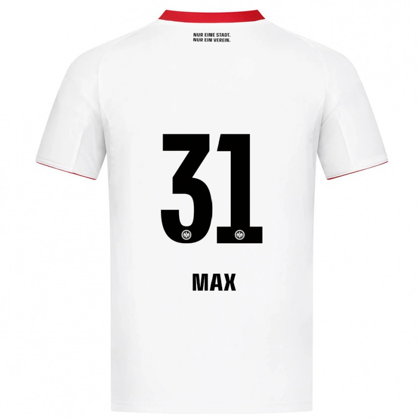 Danxen Kvinnor Philipp Max #31 Vit Röd Bortatröja Matchtröjor 2025/26 Tröjor T-Tröja