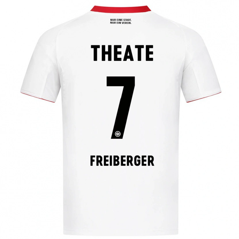 Danxen Kvinnor Benjamin Freiberger #7 Vit Röd Bortatröja Matchtröjor 2025/26 Tröjor T-Tröja
