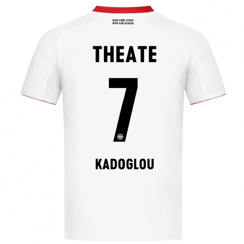 Danxen Kvinnor Alexandros Kadoglou #7 Vit Röd Bortatröja Matchtröjor 2025/26 Tröjor T-Tröja