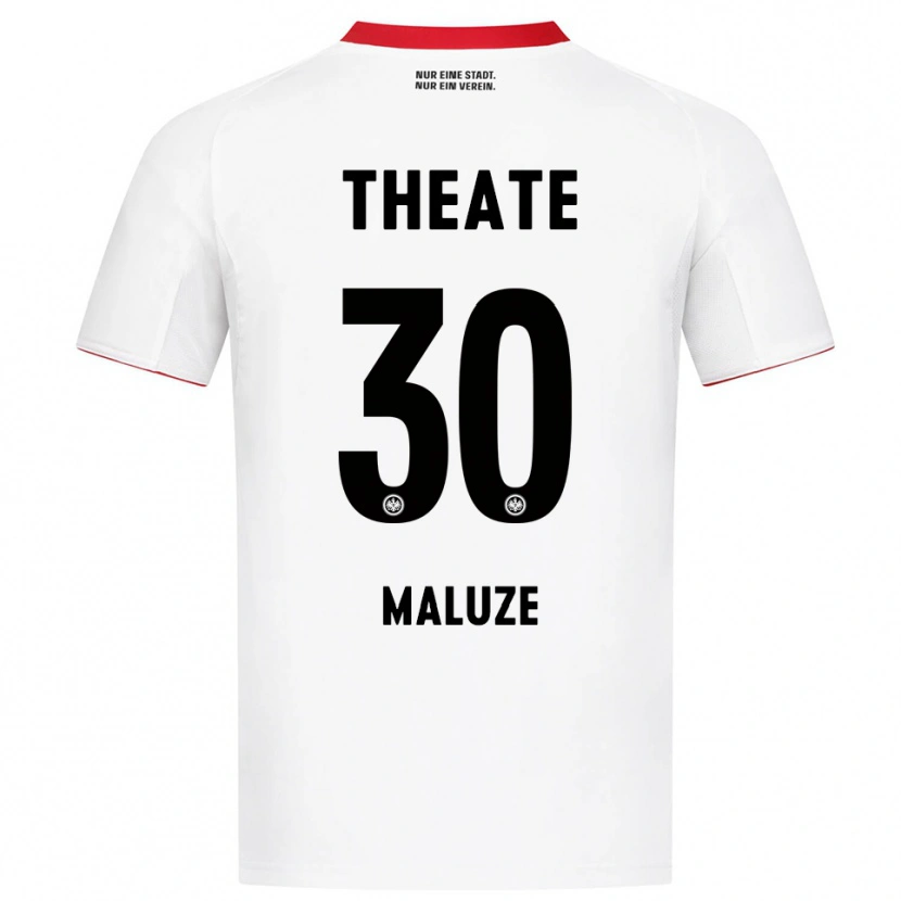 Danxen Kvinnor Jeremiaha Maluze #30 Vit Röd Bortatröja Matchtröjor 2025/26 Tröjor T-Tröja