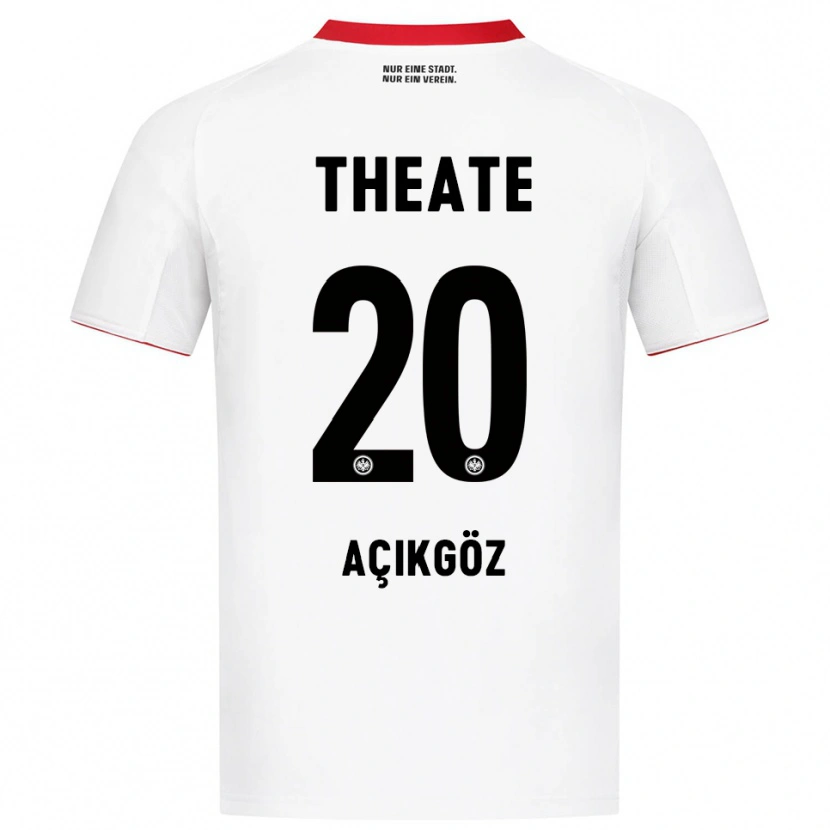 Danxen Kvinnor Ilayda Açıkgöz #20 Vit Röd Bortatröja Matchtröjor 2025/26 Tröjor T-Tröja