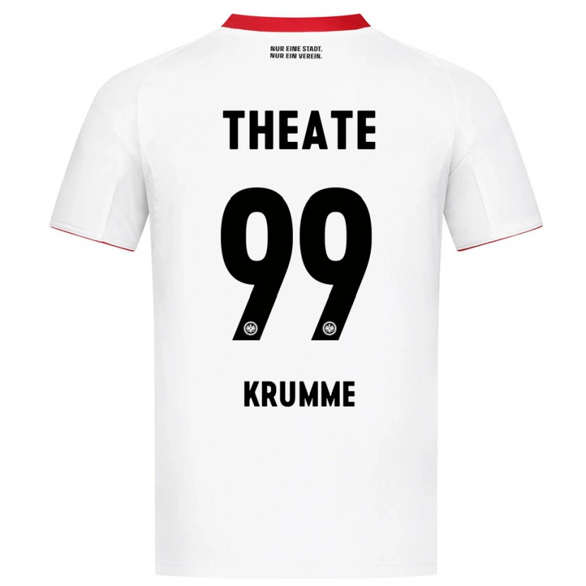 Danxen Kvinnor Janne Krumme #99 Vit Röd Bortatröja Matchtröjor 2025/26 Tröjor T-Tröja