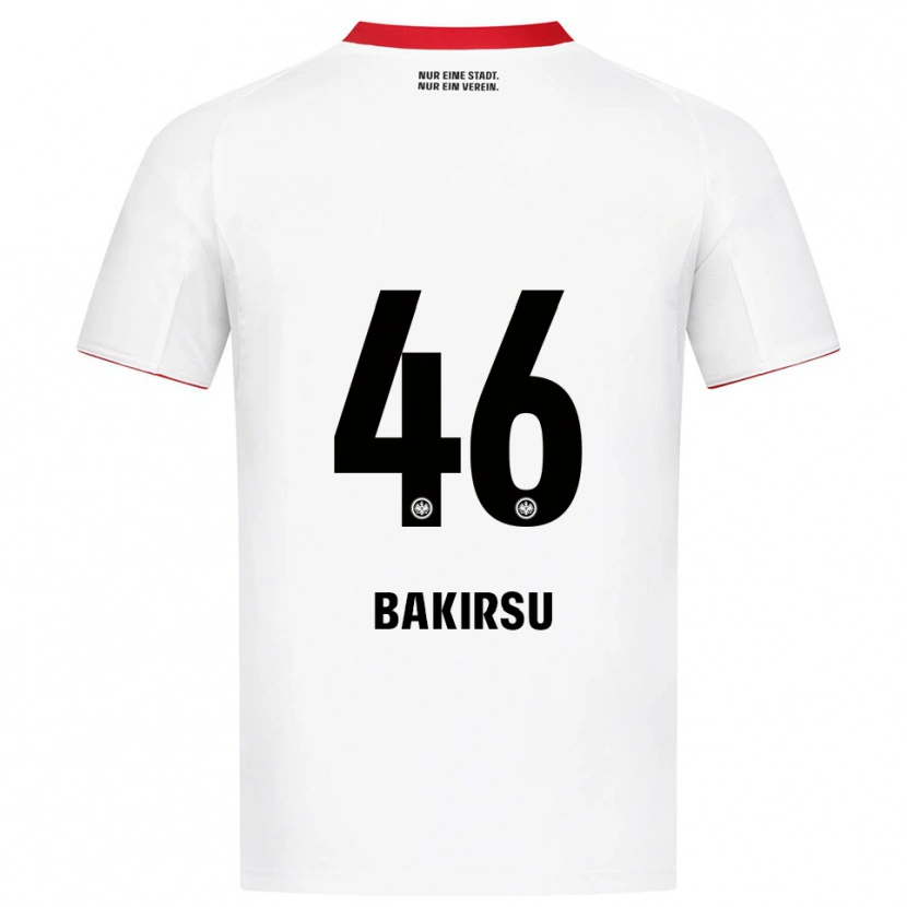 Danxen Kvinnor Hüseyin Bakirsu #46 Vit Röd Bortatröja Matchtröjor 2025/26 Tröjor T-Tröja