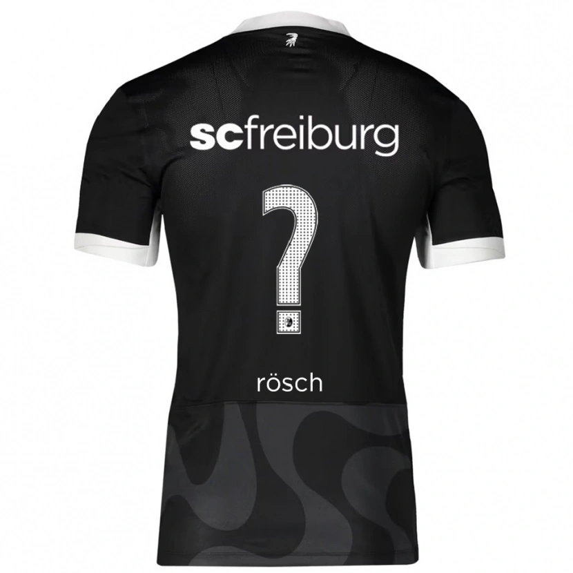 Danxen Kvinnor Nouri Rösch #0 Svart Vit Bortatröja Matchtröjor 2025/26 Tröjor T-Tröja