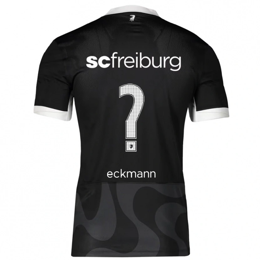 Danxen Kvinnor Julius Eckmann #0 Svart Vit Bortatröja Matchtröjor 2025/26 Tröjor T-Tröja