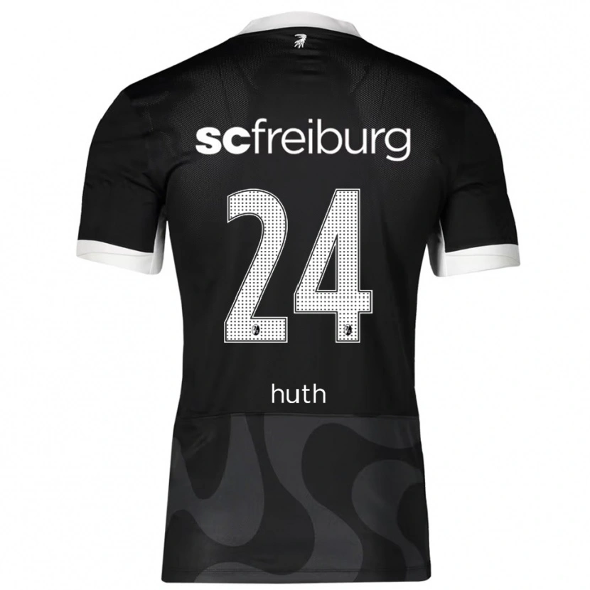 Danxen Kvinnor Jannik Huth #24 Svart Vit Bortatröja Matchtröjor 2025/26 Tröjor T-Tröja
