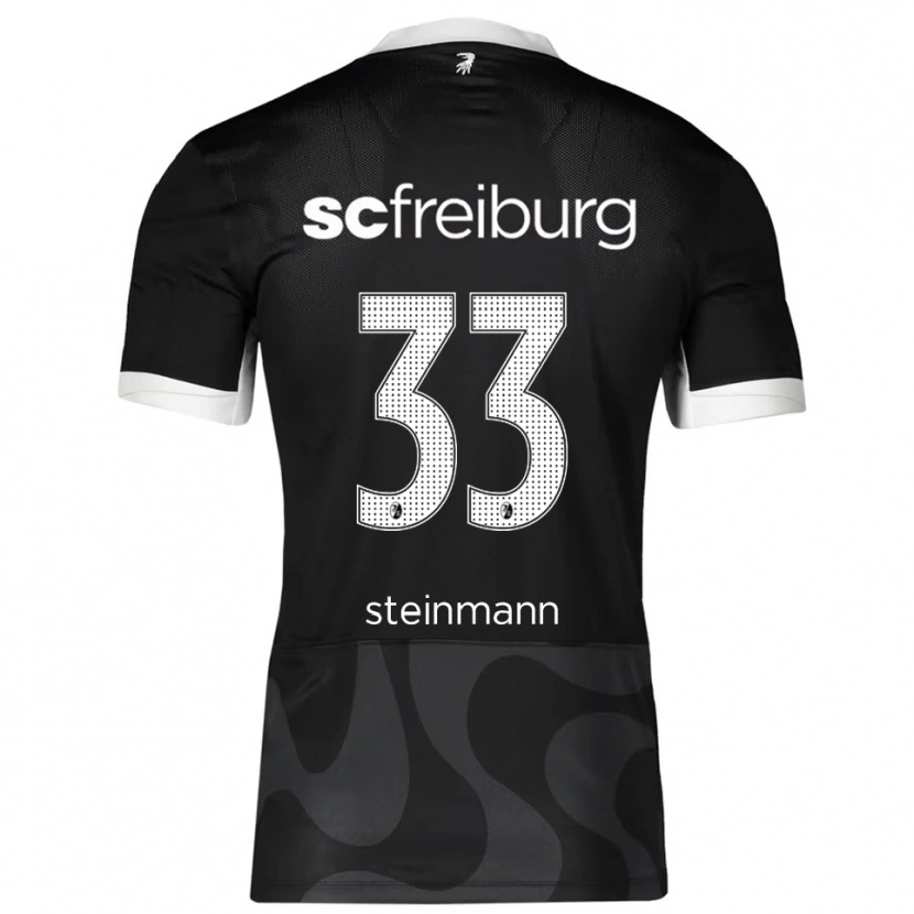 Danxen Kvinnor Karl Steinmann #33 Svart Vit Bortatröja Matchtröjor 2025/26 Tröjor T-Tröja