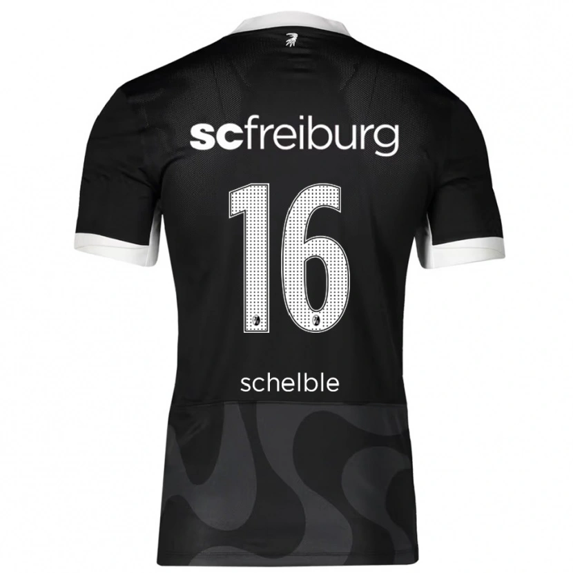 Danxen Kvinnor Ricardo Schelble #16 Svart Vit Bortatröja Matchtröjor 2025/26 Tröjor T-Tröja