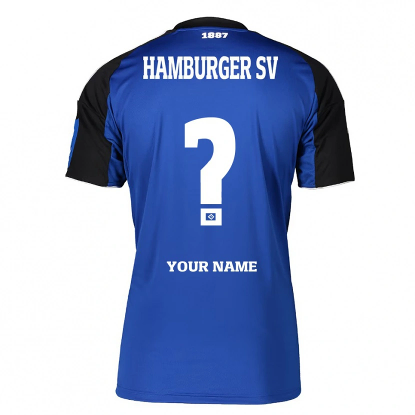 Danxen Kvinnor Ditt Namn #0 Blå Svart Bortatröja Matchtröjor 2025/26 Tröjor T-Tröja