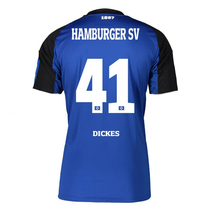 Danxen Kvinnor Fernando Dickes #41 Blå Svart Bortatröja Matchtröjor 2025/26 Tröjor T-Tröja