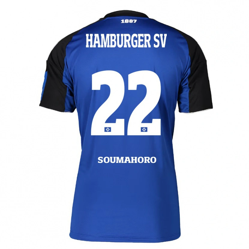 Danxen Kvinnor Aboubaka Soumahoro #22 Blå Svart Bortatröja Matchtröjor 2025/26 Tröjor T-Tröja