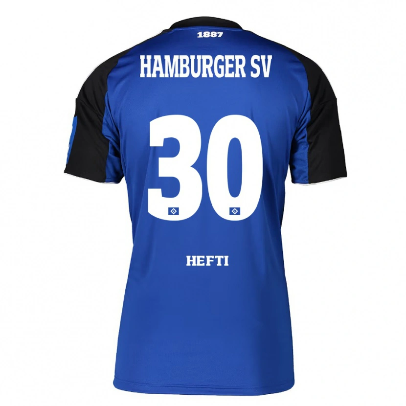 Danxen Kvinnor Silvan Hefti #30 Blå Svart Bortatröja Matchtröjor 2025/26 Tröjor T-Tröja