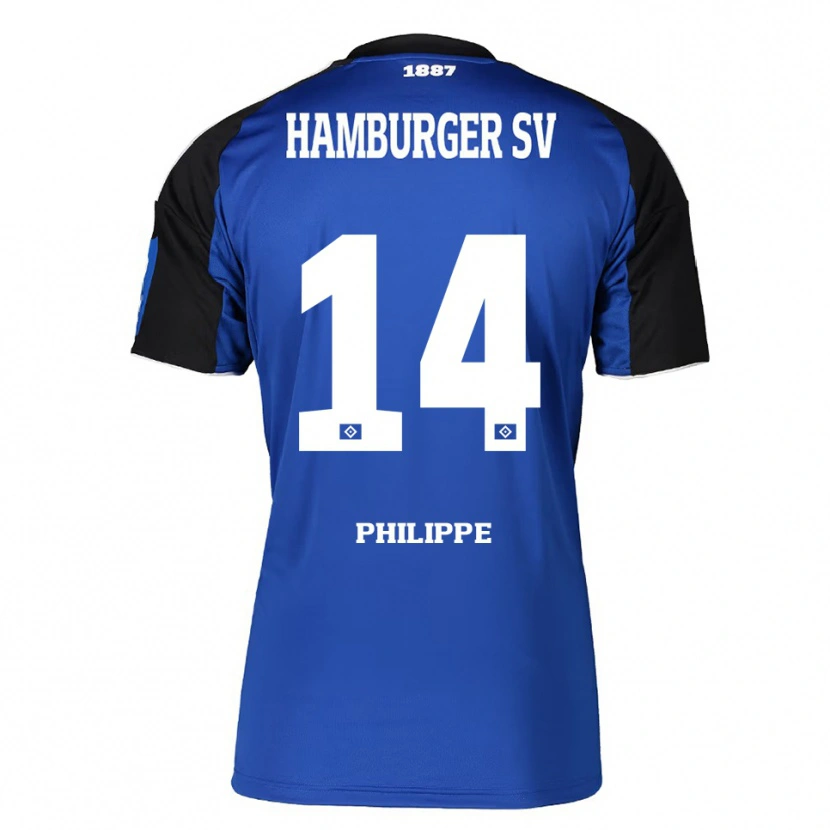 Danxen Kvinnor Rayan Philippe #14 Blå Svart Bortatröja Matchtröjor 2025/26 Tröjor T-Tröja