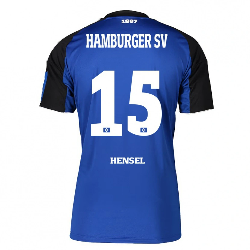 Danxen Kvinnor Jahnoa Hensel #15 Blå Svart Bortatröja Matchtröjor 2025/26 Tröjor T-Tröja