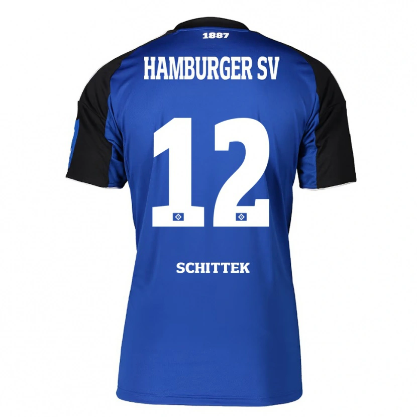 Danxen Kvinnor Irma Schittek #12 Blå Svart Bortatröja Matchtröjor 2025/26 Tröjor T-Tröja