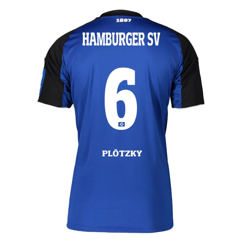 Danxen Kvinnor Lennart Plötzky #6 Blå Svart Bortatröja Matchtröjor 2025/26 Tröjor T-Tröja