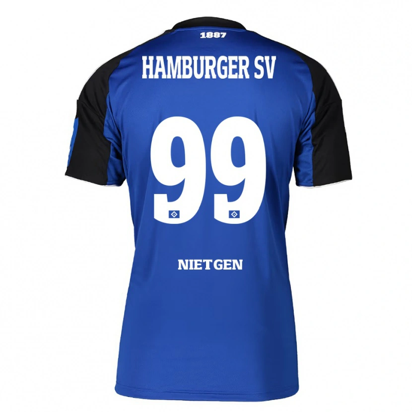 Danxen Kvinnor Marvin Nietgen #99 Blå Svart Bortatröja Matchtröjor 2025/26 Tröjor T-Tröja