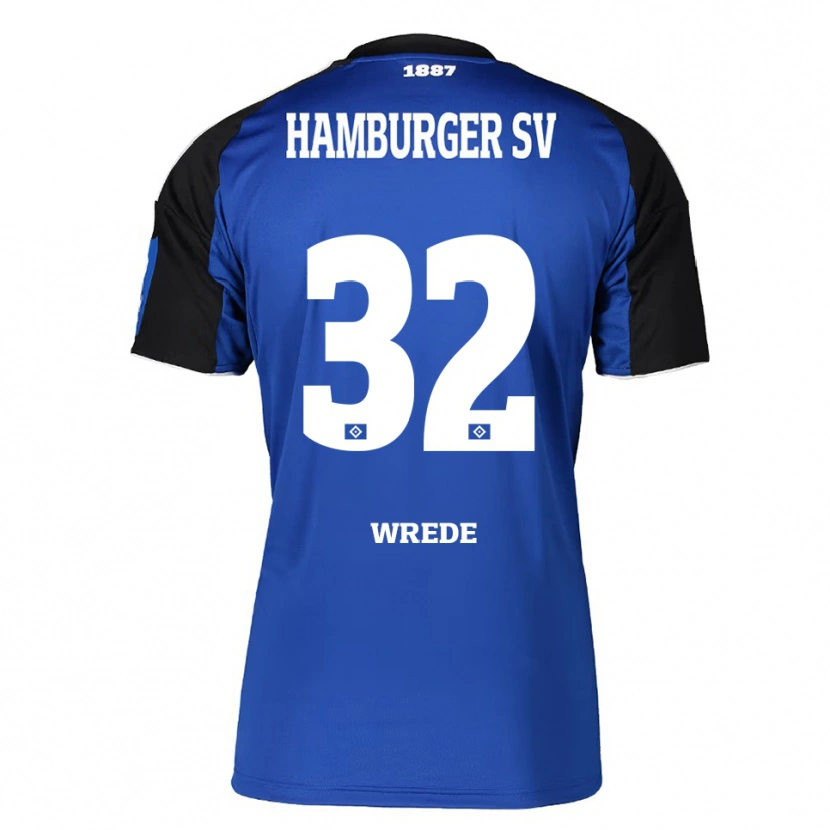 Danxen Kvinnor Lotta Wrede #32 Blå Svart Bortatröja Matchtröjor 2025/26 Tröjor T-Tröja