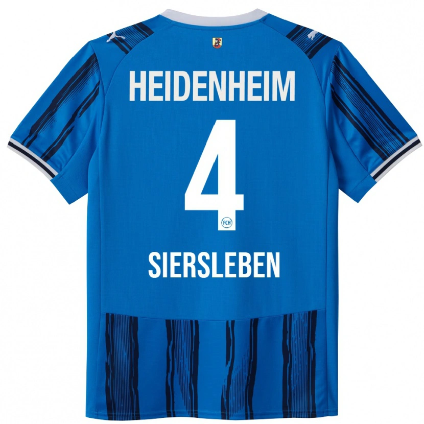 Danxen Kvinnor Tim Siersleben #4 Blå Marinblå Bortatröja Matchtröjor 2025/26 Tröjor T-Tröja