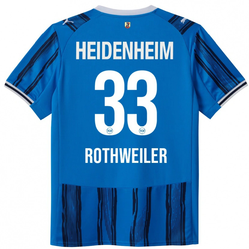 Danxen Kvinnor Nick Rothweiler #33 Blå Marinblå Bortatröja Matchtröjor 2025/26 Tröjor T-Tröja