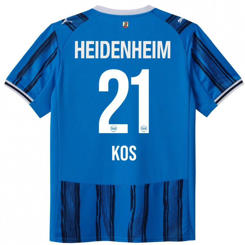 Danxen Kvinnor Maximilian Kos #21 Blå Marinblå Bortatröja Matchtröjor 2025/26 Tröjor T-Tröja