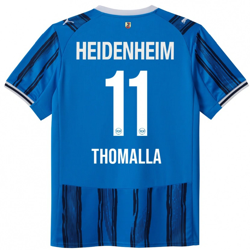 Danxen Kvinnor Denis Thomalla #11 Blå Marinblå Bortatröja Matchtröjor 2025/26 Tröjor T-Tröja