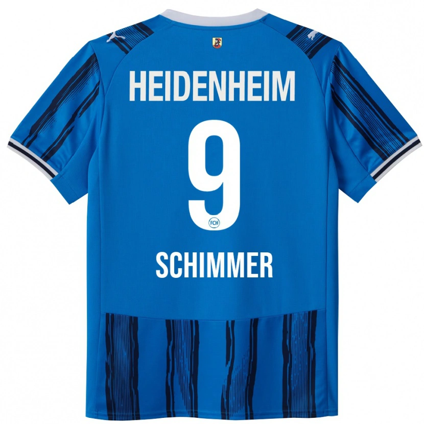 Danxen Kvinnor Stefan Schimmer #9 Blå Marinblå Bortatröja Matchtröjor 2025/26 Tröjor T-Tröja