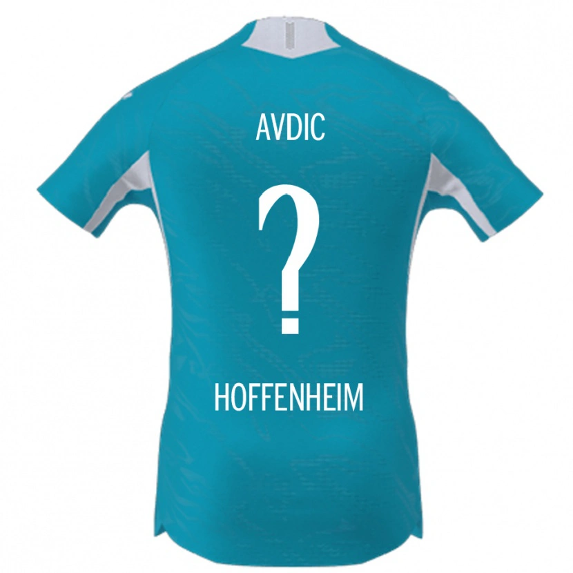 Danxen Kvinnor Edin Avdic #0 Himmelsblå Bortatröja Matchtröjor 2025/26 Tröjor T-Tröja