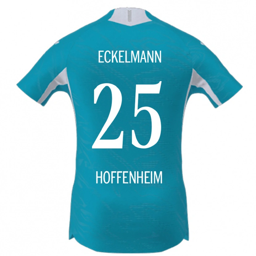 Danxen Kvinnor Henri Eckelmann #25 Himmelsblå Bortatröja Matchtröjor 2025/26 Tröjor T-Tröja