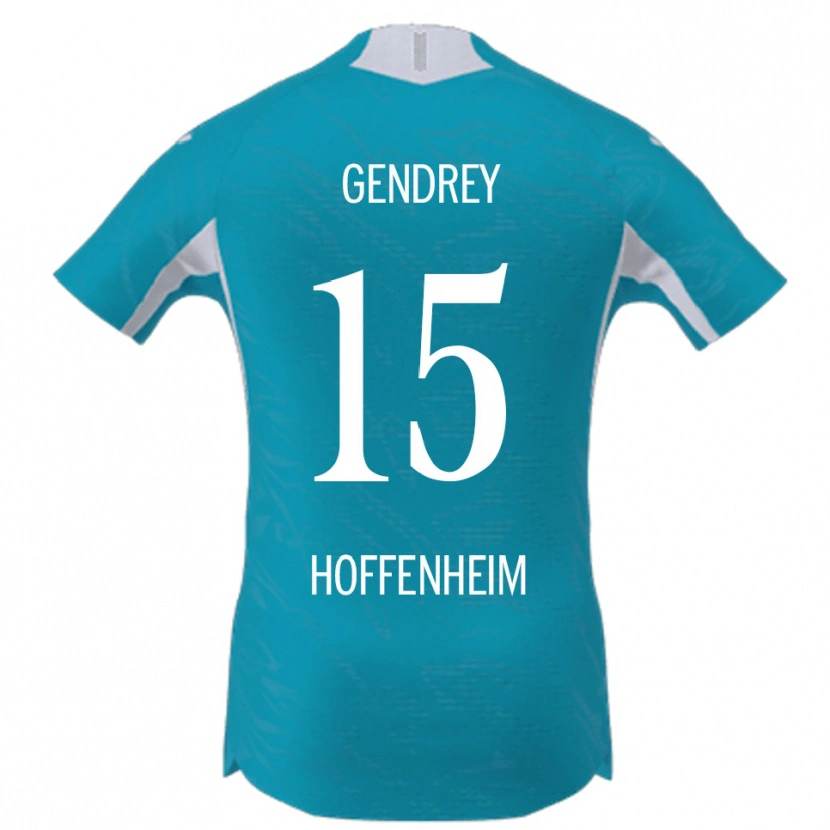 Danxen Kvinnor Valentin Gendrey #15 Himmelsblå Bortatröja Matchtröjor 2025/26 Tröjor T-Tröja