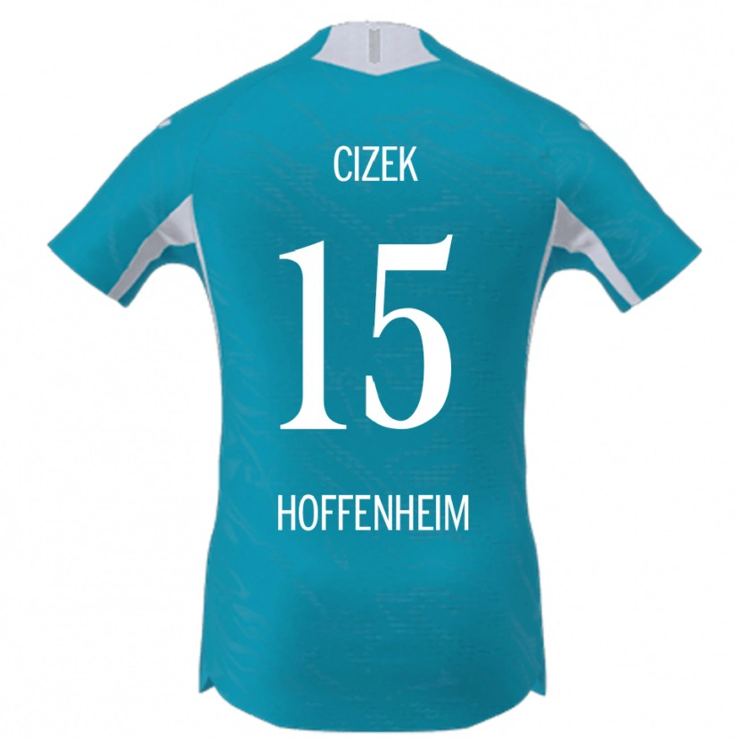 Danxen Kvinnor Krystof Cizek #15 Himmelsblå Bortatröja Matchtröjor 2025/26 Tröjor T-Tröja